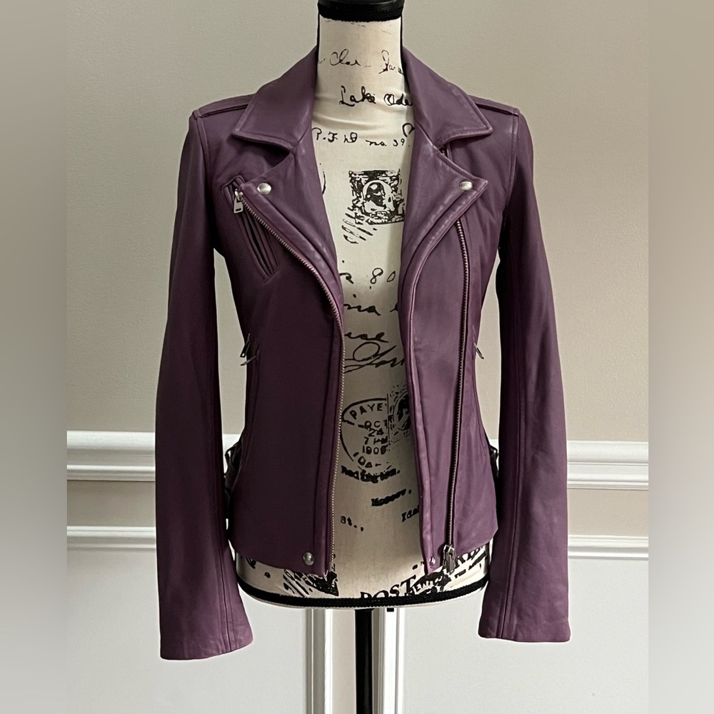 IRO Leather Jacket - Dusty Pink- sz 36